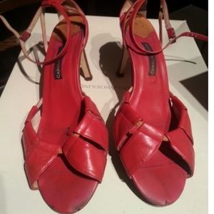 Caroline Cox Red strappy sandals shoes